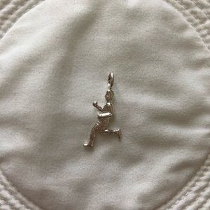 Sterling silver runner pendant